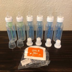 Dr Browns 8 oz bottles level 3 & 4 nipples
